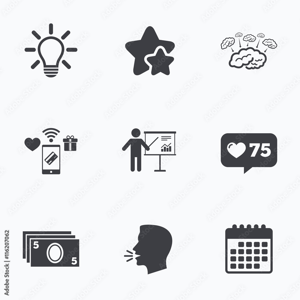 Presentation billboard, brainstorm. Cash money. Presentation billboard, brainstorm. Cash money.