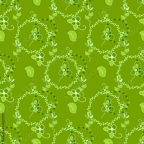 Seamless Floral Pattern for Patchwork