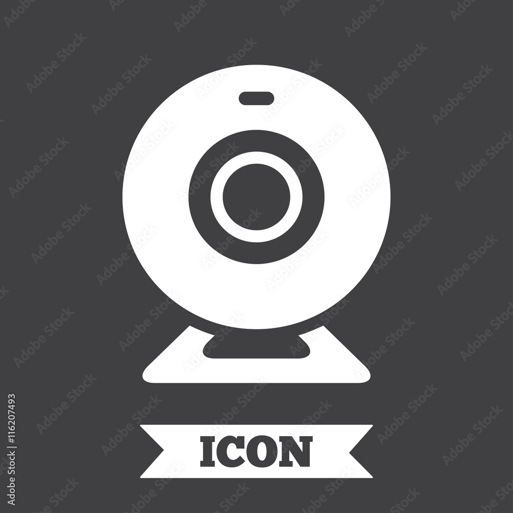 Webcam sign icon. Web video chat symbol. Webcam sign icon. Web video chat symbol.