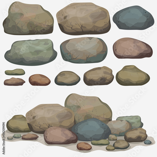 Rock stone set