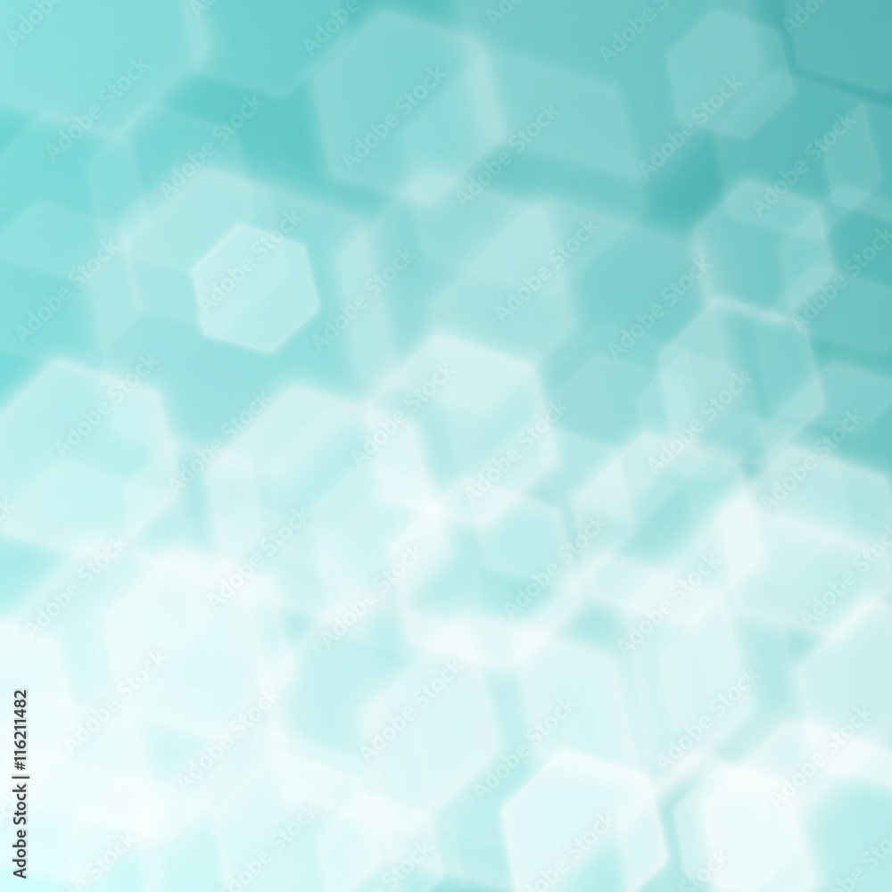 Hexagon Bokeh abstract background.
Hexagon Bokeh abstract background.