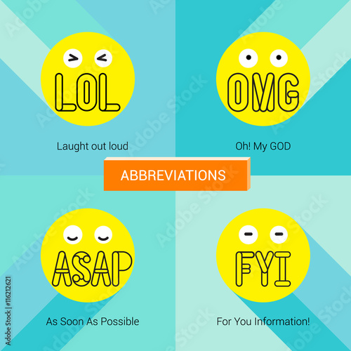 EMOTICON EXPRESSION WITH ABBREVIATION
Face expression with abbreviation to explain feeling. easy to use as an icon or used it in conversation.