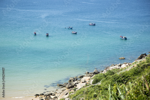 the rocky coast of the South China sea