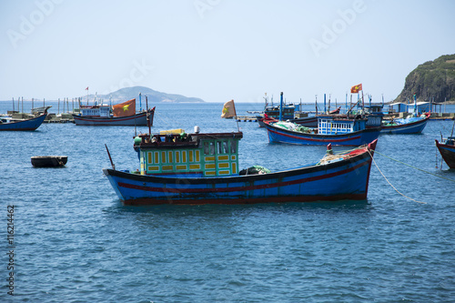 fishing boats in the Bay of South China sea