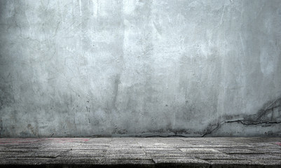 Papier peint photo Graffiti Chapeau parquet vue lac montagnes  © emptyglass