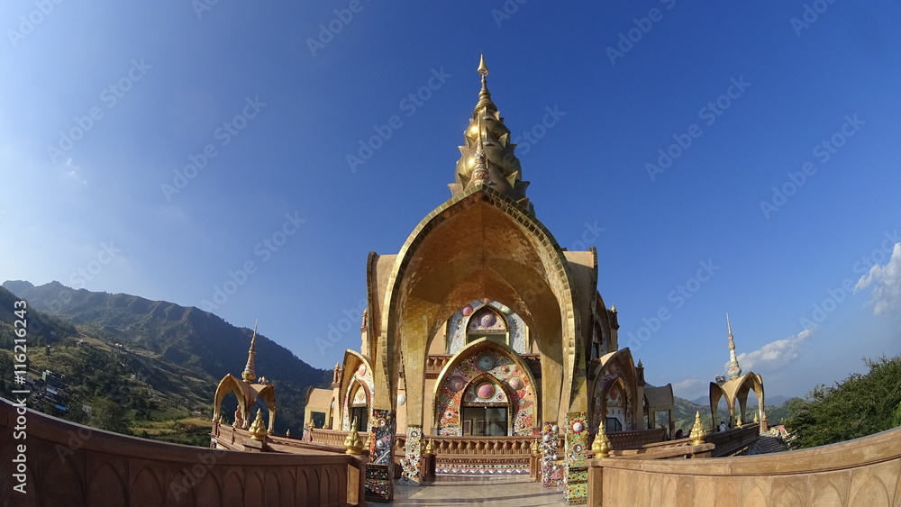 Fototapeta premium Wat Pha Sorn Kaew also known as Wat Phra That Pha Kaew, is a Buddhist monastery and temple in Phetchabun, Thailand. They are public domain or treasure of Buddhism, no restrict in copy or use.