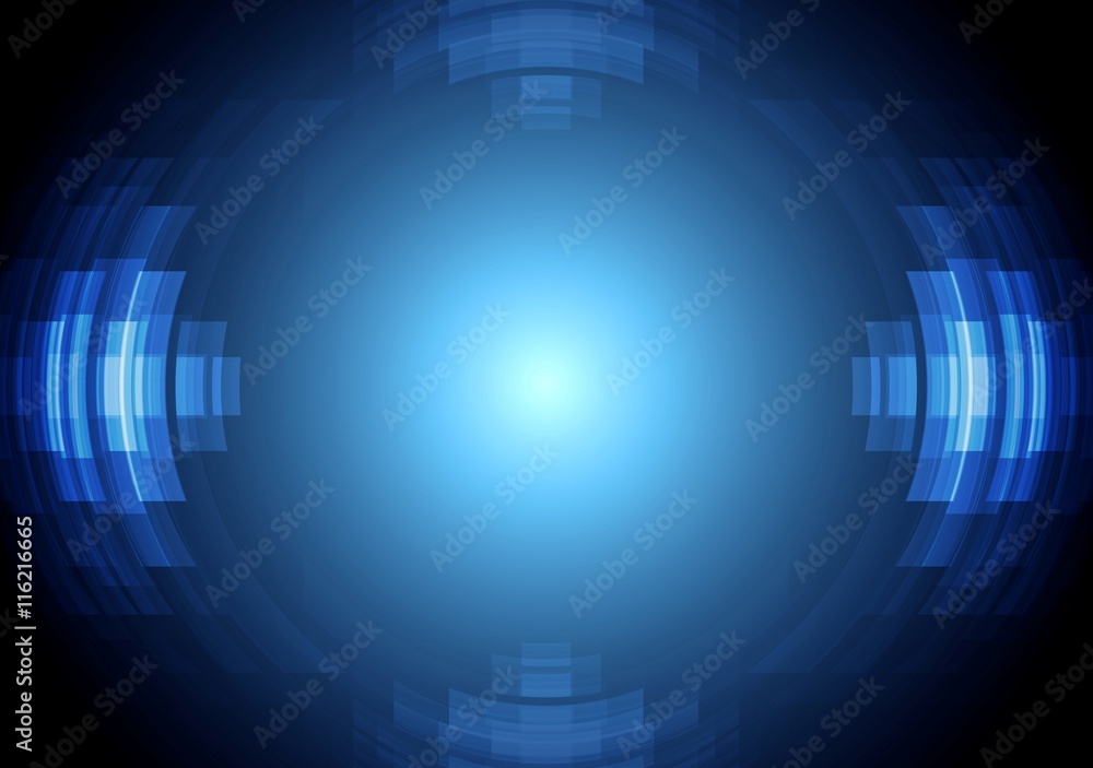 Abstract blue hi-tech vector background Abstract blue hi-tech vector background