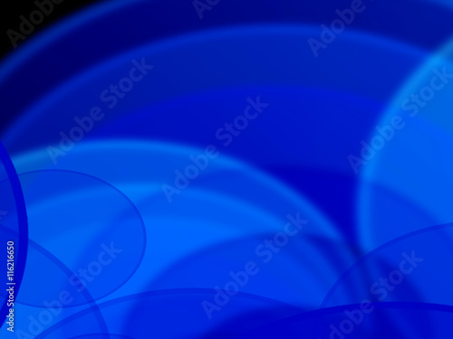 Blue abstract round frame with place for text