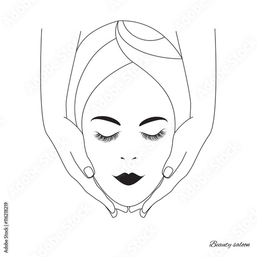 Massage picture face contours