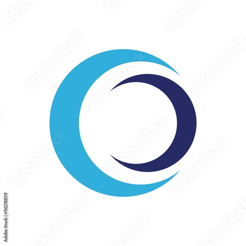 Circle logo icon vector