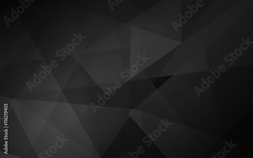 Abstract dark polygonal mosaic background © PSergey
