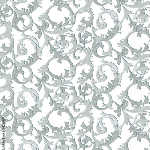 Acanthus leaf ornament pattern