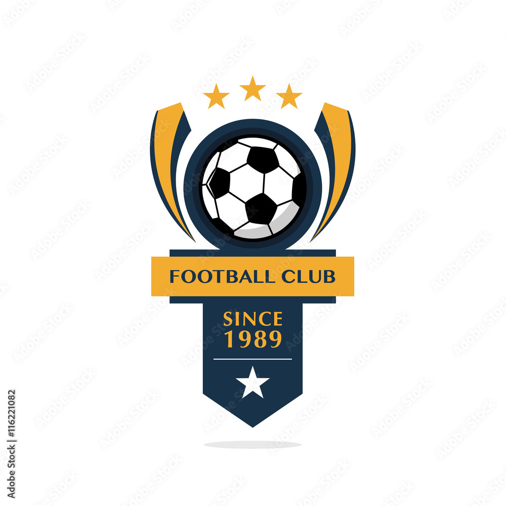 Naklejka premium Soccer Football Badge,vector illustration