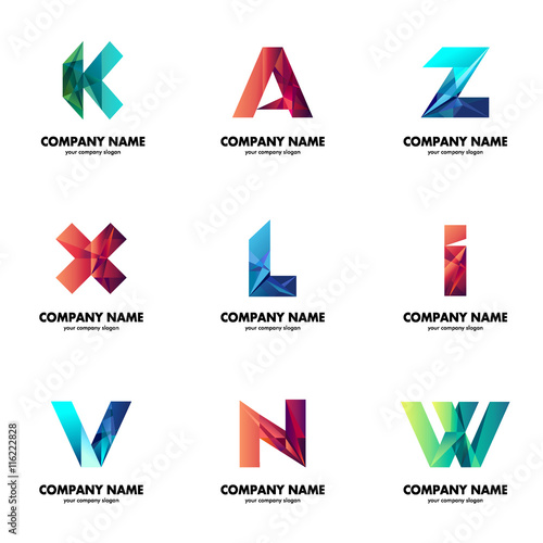 A set of logos for your business. The initial letters of the company name