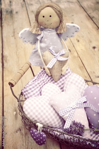Schutzengel mit Herz - Vintage