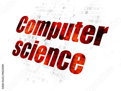 Science concept  Computer Science on Digital background