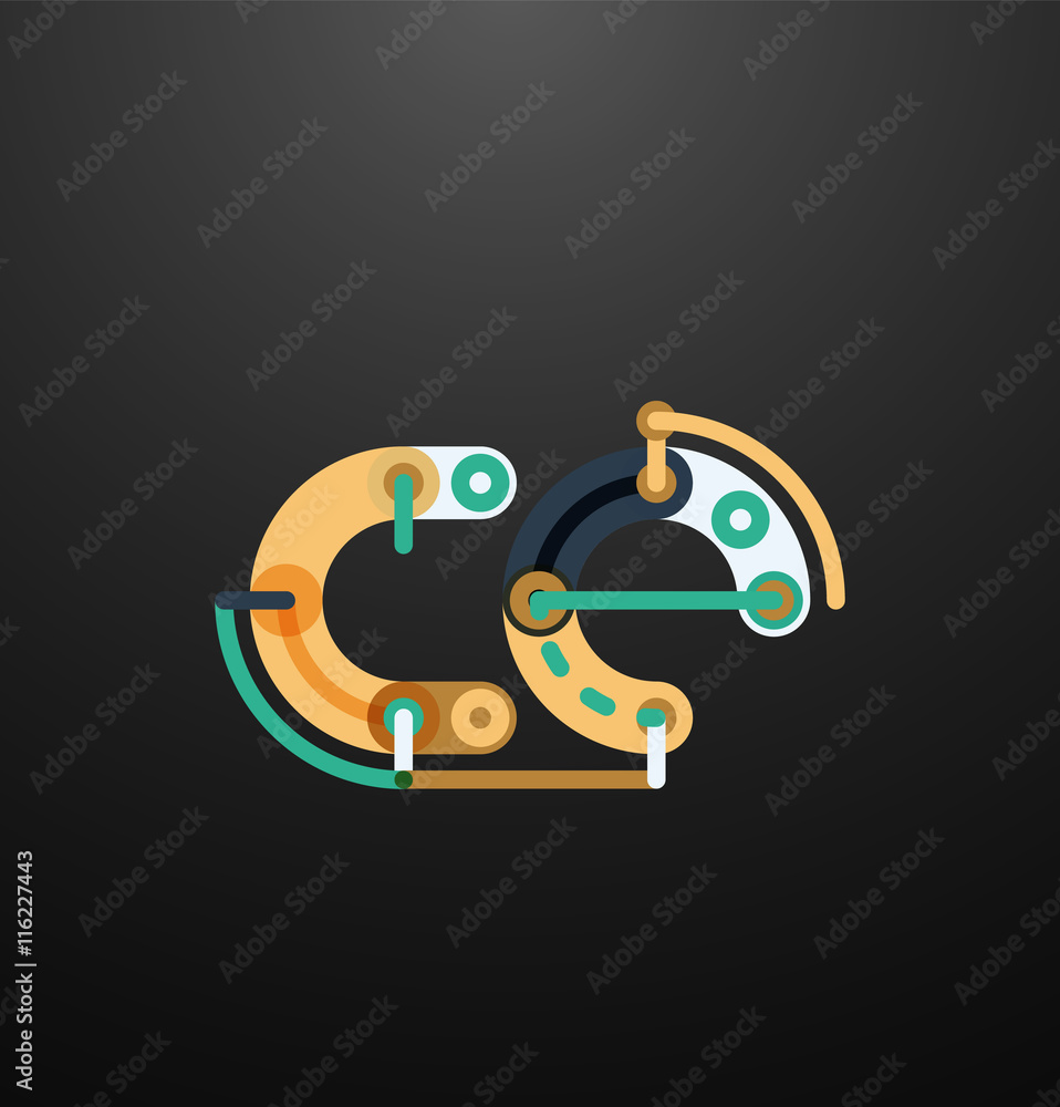 Company branding logo of initial letters Company branding logo of initial letters