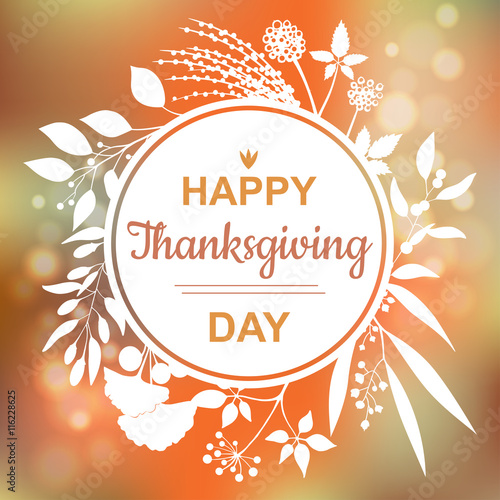 Happy Thanksgiving card design