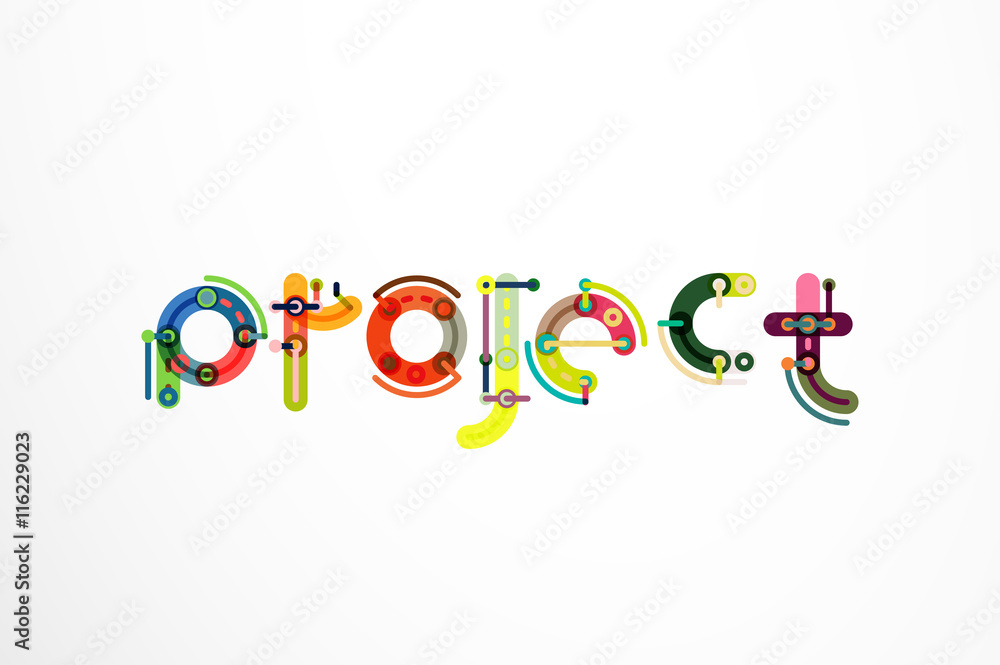 Project word letter banner Project word letter banner