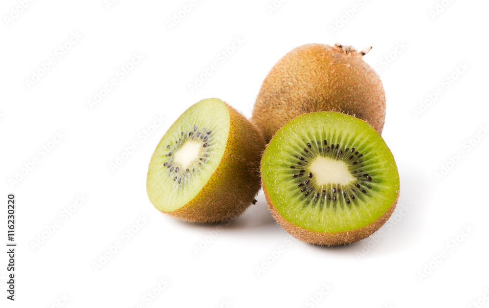 Obraz premium Kiwi fruit isolated on white background