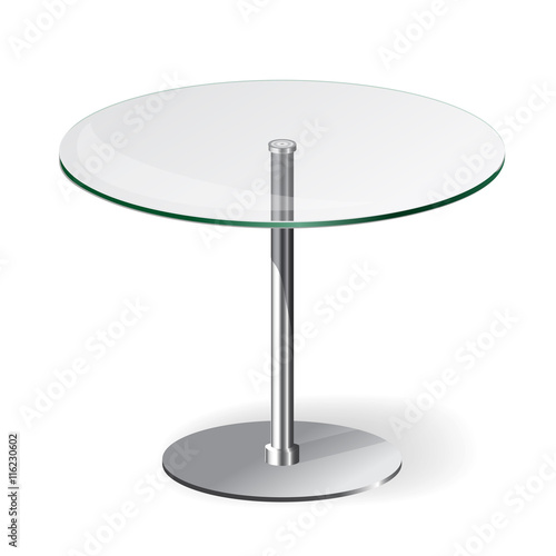 Modern glass table