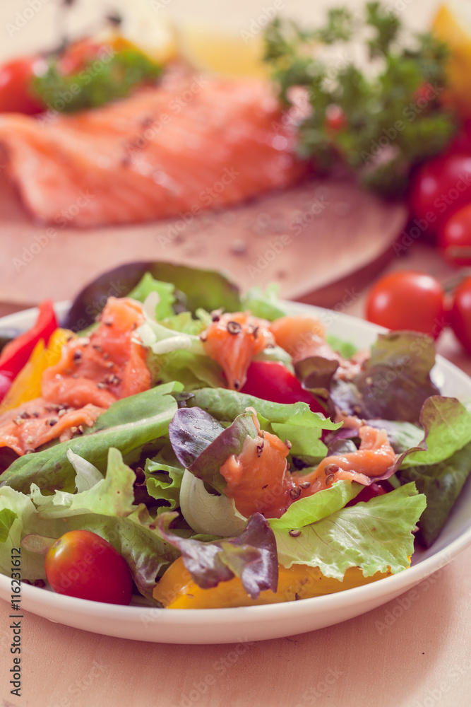 Smoked salmon salad Smoked salmon salad