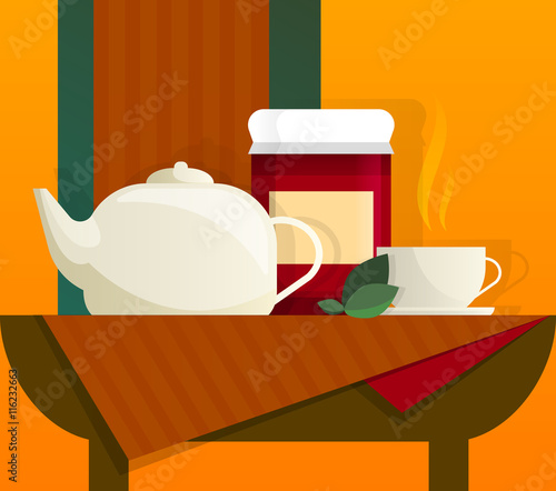 Tea time still life