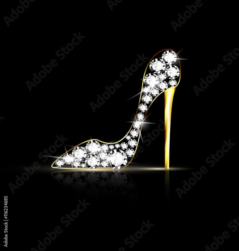 abstract jewel shoe