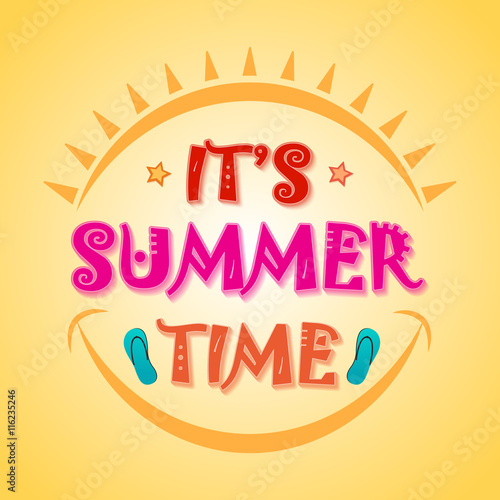 Summer Time Poster, Banner or Flyer design.