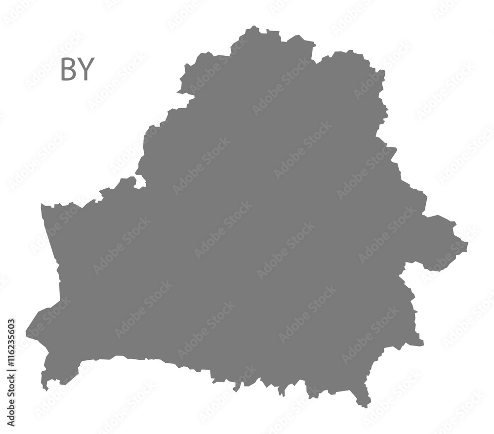Belarus Map grey