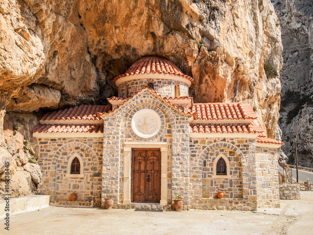 Fototapeta premium orthodox church at crete, greece