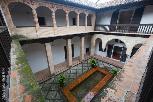  Courtyard of home of Hernan Lopez el Feri .  Granada,  Spain © JackF