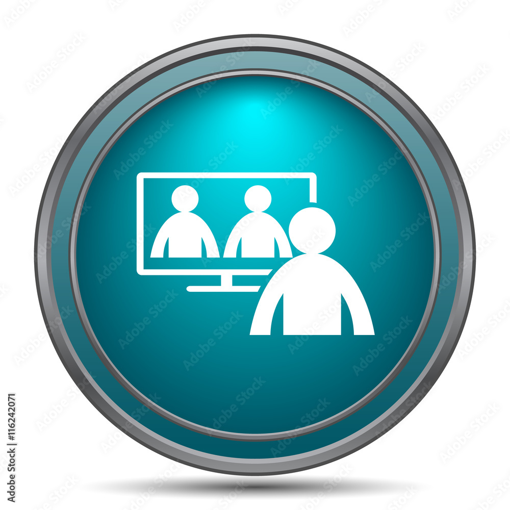 Video conference, online meeting icon Video conference, online meeting icon