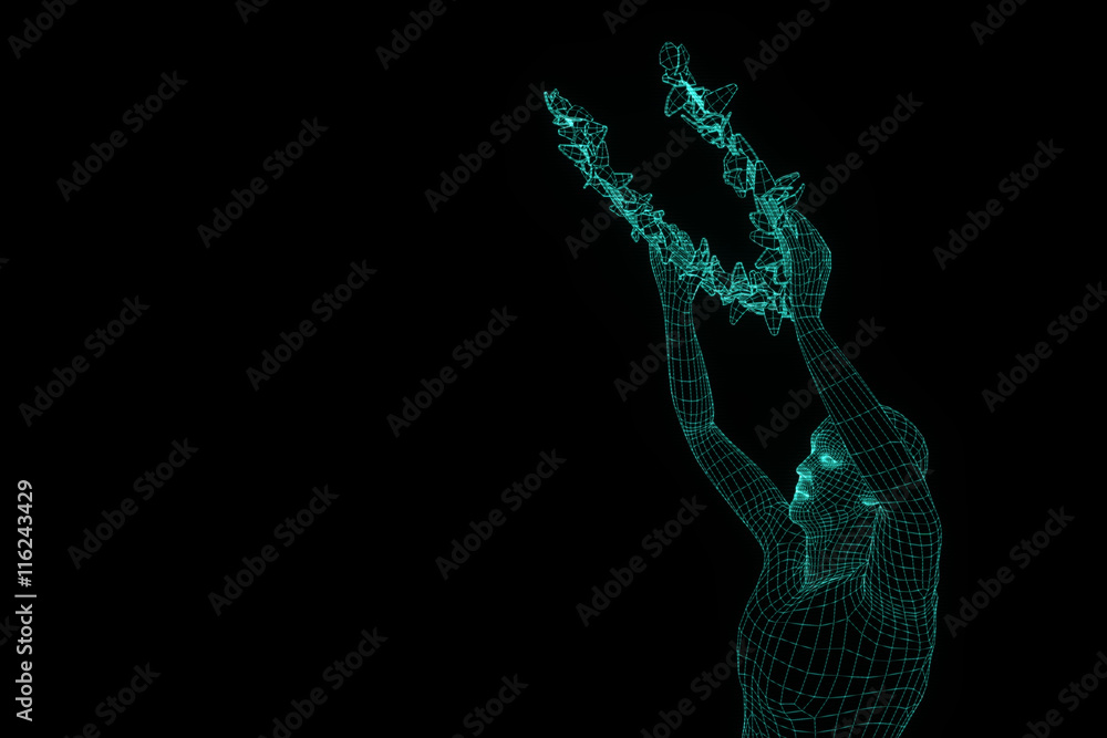 Award in Hologram Wireframe Style. Nice 3D Rendering
Award in Hologram Wireframe Style. Nice 3D Rendering