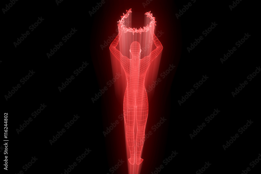 Award in Hologram Wireframe Style. Nice 3D Rendering
Award in Hologram Wireframe Style. Nice 3D Rendering