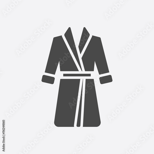 Bathrobe icon of vector illustration for web and mobile