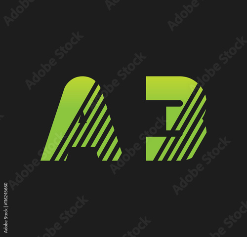 a3 initial green with strip