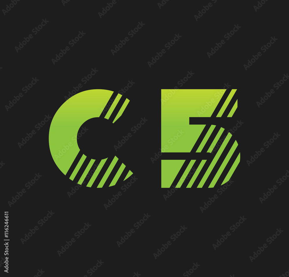 c5 initial green with strip c5 initial green with strip