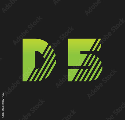 d5 initial green with strip