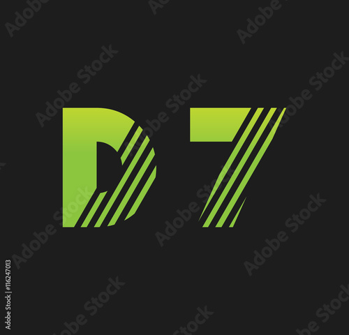 d7 initial green with strip
