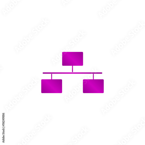 Local area network icon. Flat