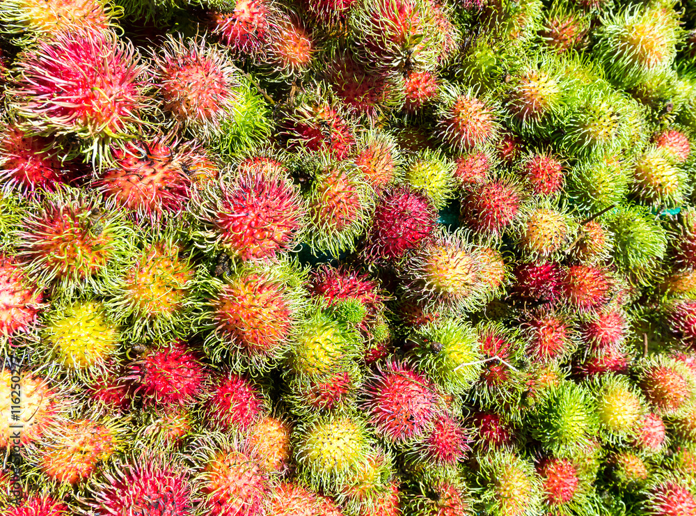 Fototapeta premium Fresh Thai rambutans