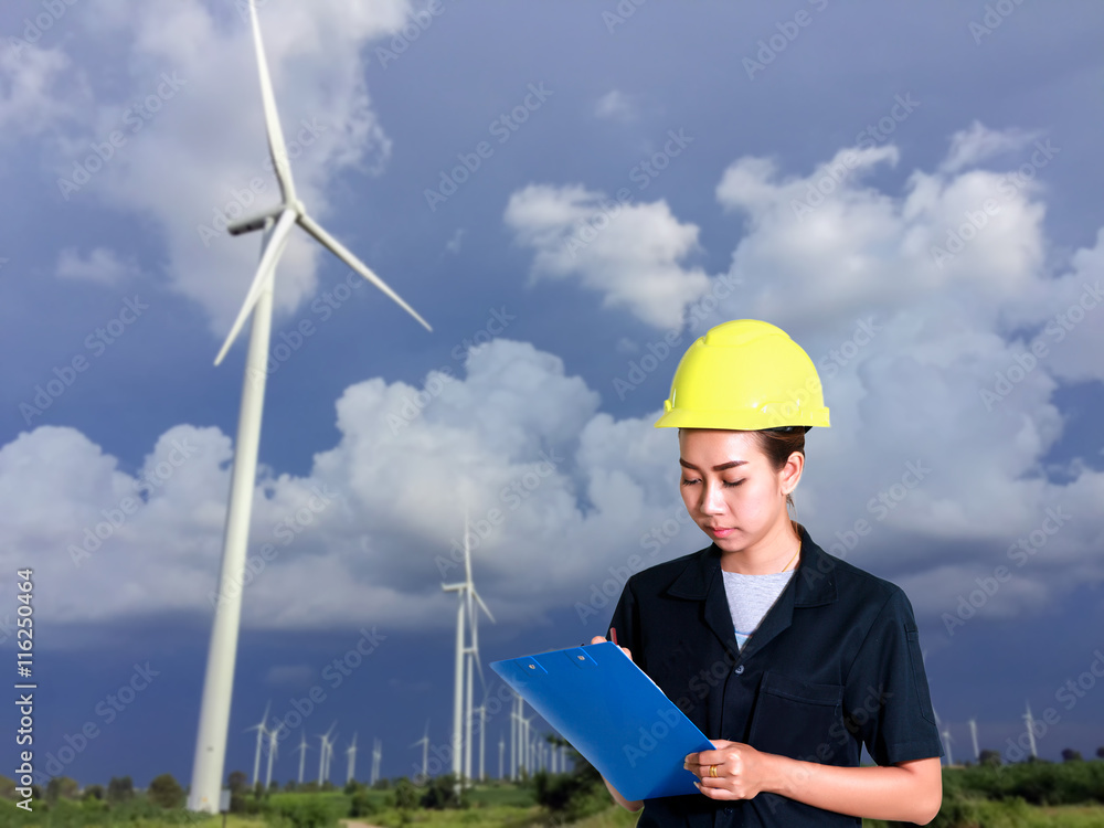 portrait women asian engineer working and checking document at w portrait women asian engineer working and checking document at w