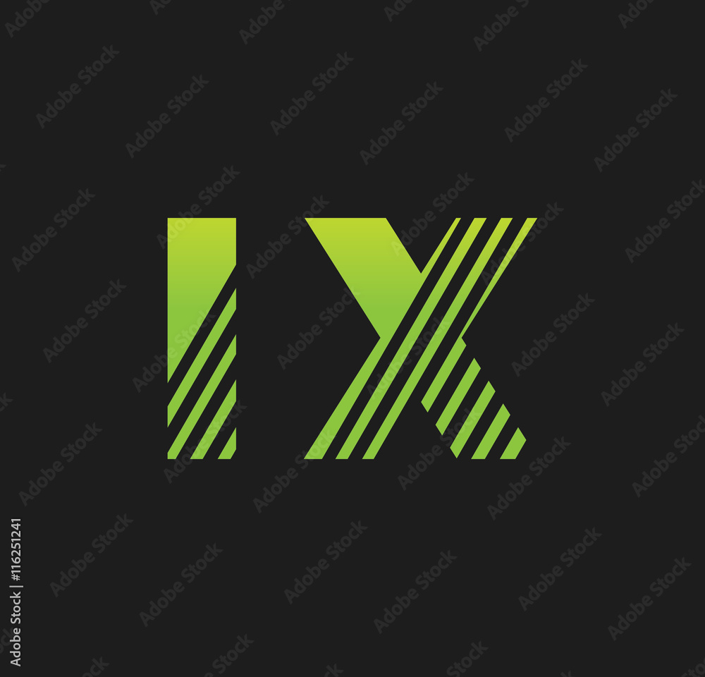 ix initial green with strip ix initial green with strip