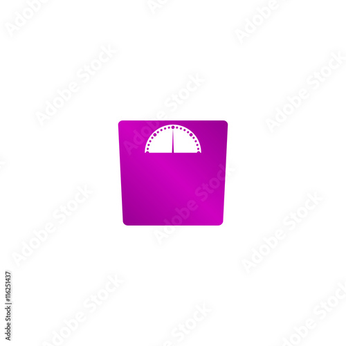 weighting icon. Flat design style.
