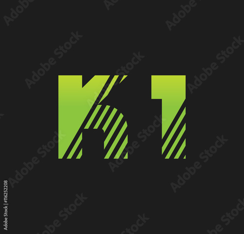 k1 initial green with strip