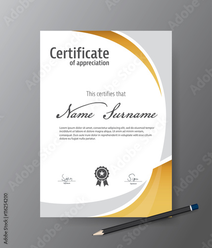 Vector template for certificate,modern diploma