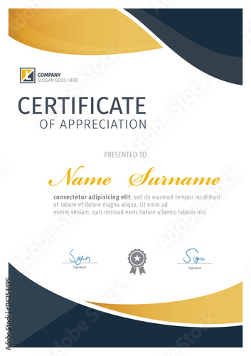 Vector template for certificate,modern diploma