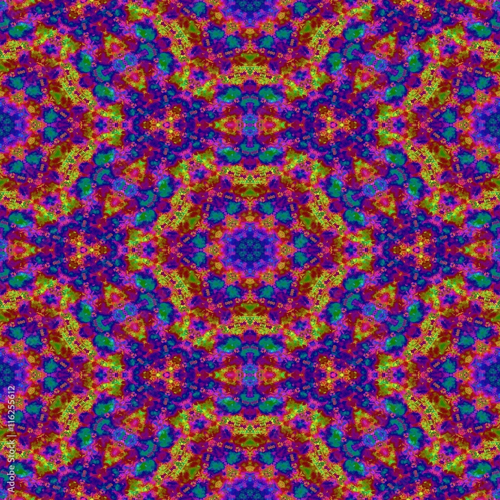 Kaleidoscopic pattern (pink and violet)