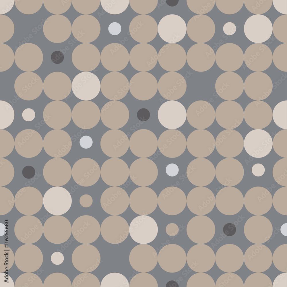 Seamless vector decorative background with circles, buttons and polka dots. Print. Cloth design, wallpaper. Seamless vector decorative background with circles, buttons and polka dots. Print. Cloth design, wallpaper.